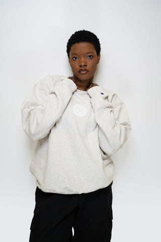 Underground X Champion Oat Latte Crewneck
